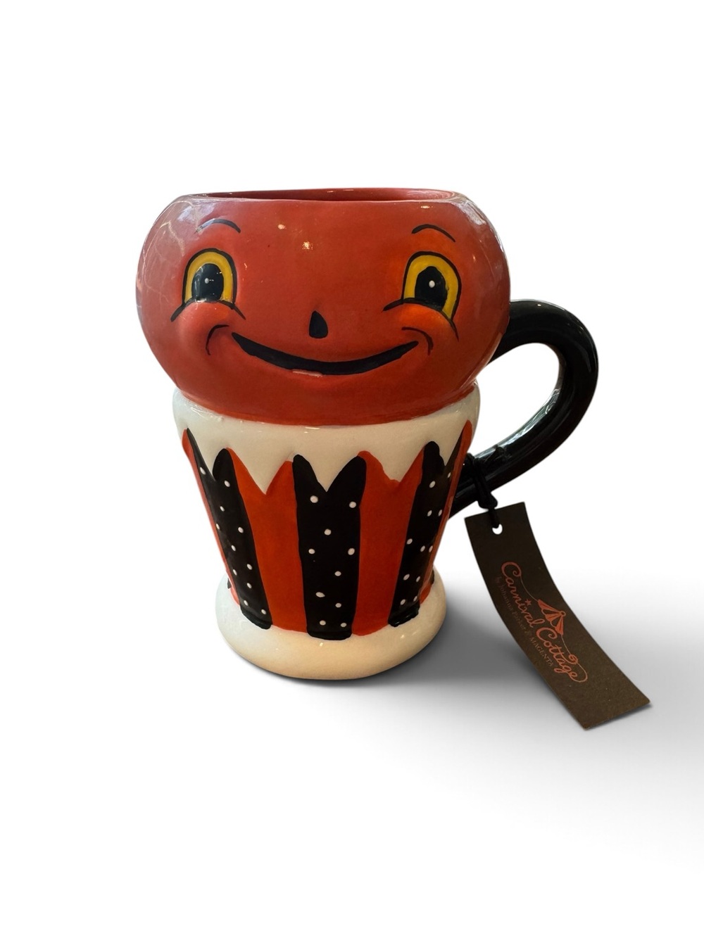 Johanna Parker & Magenta Carnival Vintage- Style Cottage Pumpkin Mug.